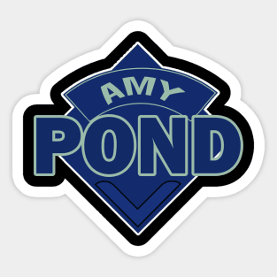Amy Pond COMPANION - Doctor Who Style Logo (Amelia) Sticker